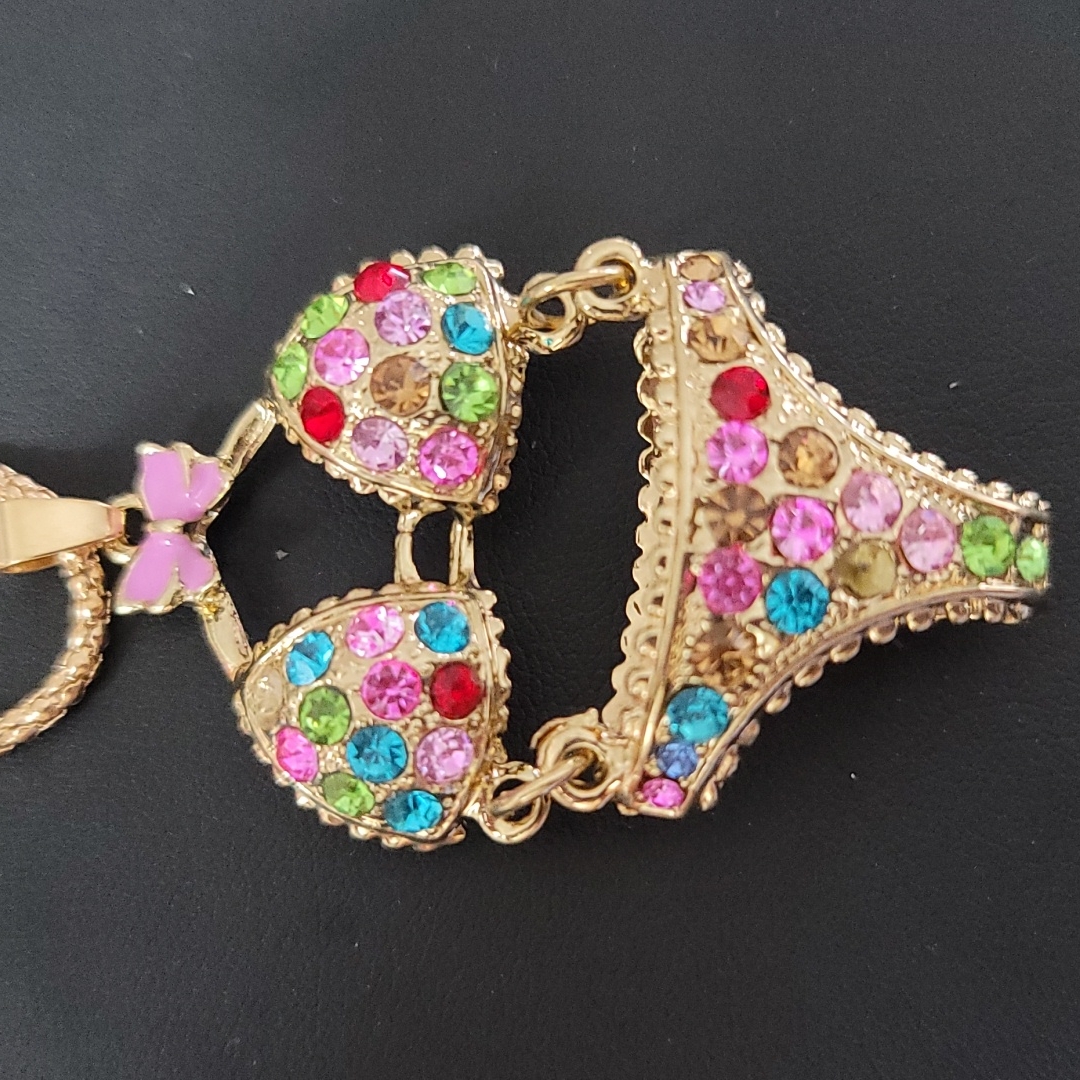 Nwt Crystal Bikini Necklace By Betsey Johnson 14$